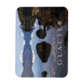 McDonald Lake, Rocky Shore, Mountains, Glacier NP Magnet (Vertikal)