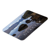 McDonald Lake, Rocky Shore, Mountains, Glacier NP Magnet (Linke Seite)