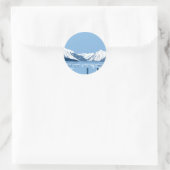 McDonald Lake Runder Aufkleber (Tasche)