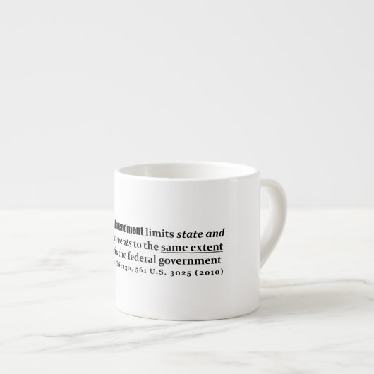 McDonald v. Chicago, 561 U.S. 3025 (2010) Espressotasse (Vorderseite Rechts)