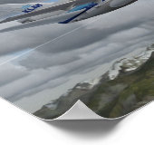 McDonnell Douglas DC-10 KLM Royal Dutch Airlines Poster (Ecke)