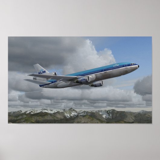McDonnell Douglas DC-10 KLM Royal Dutch Airlines Poster (Vorne)