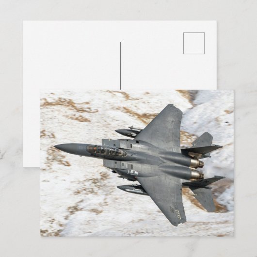 McDonnell Douglas F-15 Eagle Postkarte (Vorne/Hinten)