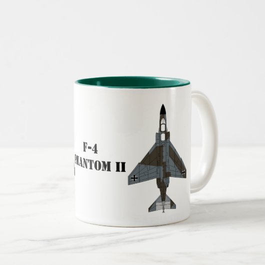 McDonnell Douglas F-4 Phantom II (Luftwaffe) Zweifarbige Tasse (VorderseiteRechts)