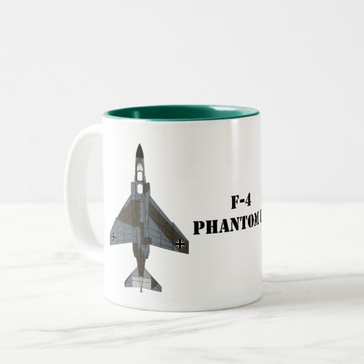 McDonnell Douglas F-4 Phantom II (Luftwaffe) Zweifarbige Tasse (Vorderseite Links)