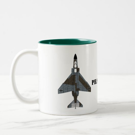McDonnell Douglas F-4 Phantom II (Luftwaffe) Zweifarbige Tasse (Links)