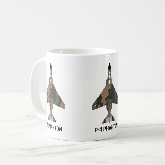 McDonnell Douglas F-4 Phantom II (SEA Camouflage) Kaffeetasse (Vorderseite Links)