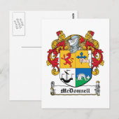 McDonnell-Familienwappen Postkarte (Vorne/Hinten)