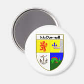 McDonnell-Wappen/Familienwappen Magnet (Vorderseite/Rückseite)