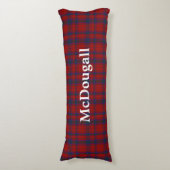 McDougall Clan Tartan Kariert Body Pillow Seitenschläferkissen (Vorderseite Vertikal)