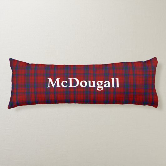 McDougall Clan Tartan Kariert Body Pillow Seitenschläferkissen (Vorderseite)