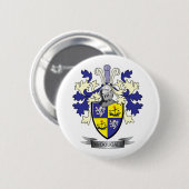 McDougall Familienwappen-Wappen Button (Vorne & Hinten)