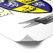 McDougall-Familienwappen-Wappen Poster (Ecke)