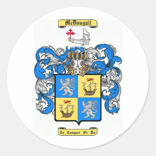 McDougall Runder Aufkleber (Vorderseite)