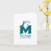 McDougle-Delphin-Karte Karte (Gelbe Blume)