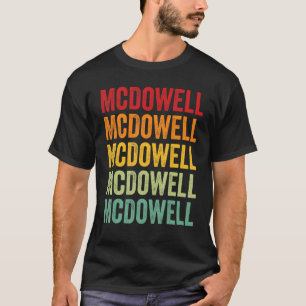 McDowell Landkreis North Carolina Rainbow Text Des T-Shirt