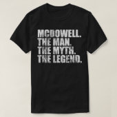 Mcdowell McDowell Familienname Mcdowell Nachname M T-Shirt (Design vorne)