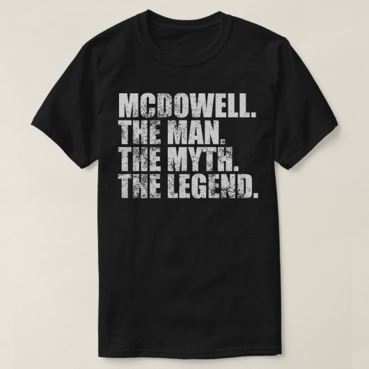 Mcdowell McDowell Familienname Mcdowell Nachname M T-Shirt (Design vorne)