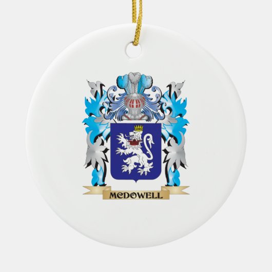 Mcdowell Wappen - Familienwappen Keramikornament (Vorne)