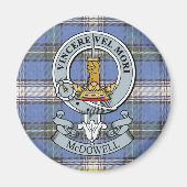 McDowell Wappen + Tartan Magnet (Vorne)