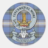 McDowell Wappen + Tartan Sticker Pack (Vorderseite)