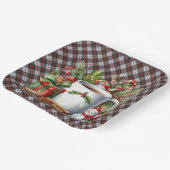 McDuff Dress Modern Scottish Tartan Christmas Pappteller (Gewinkelt)