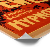 McEwen, "Hypnotist" Vintages Theater Poster (Ecke)