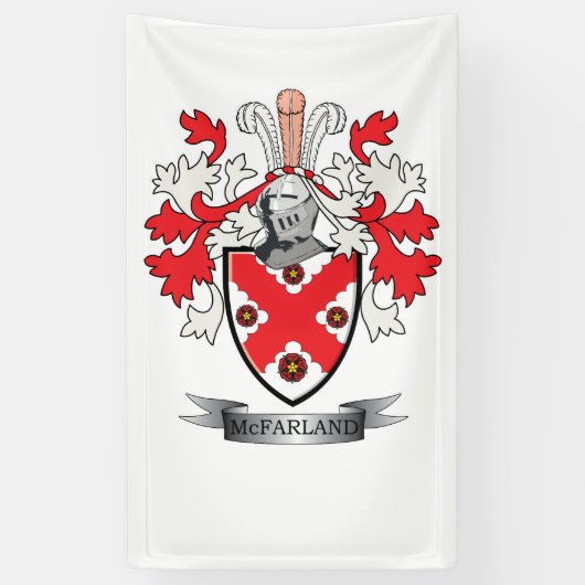 McFarland Familienwappen-Wappen Banner (Vertikal)