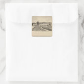McFarland, Smith Residenzen Quadratischer Aufkleber (Tasche)