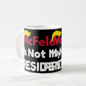 Mcfelon ist nicht mein Präsident _1 Kaffeetasse (Vorderseite Links)