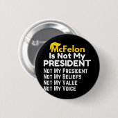 Mcfelon ist nicht mein Präsident _2 Button (Vorne & Hinten)