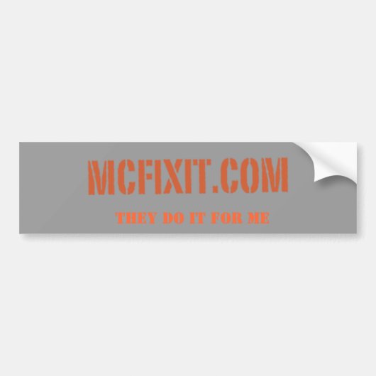 McFix es Autoaufkleber (Vorne)