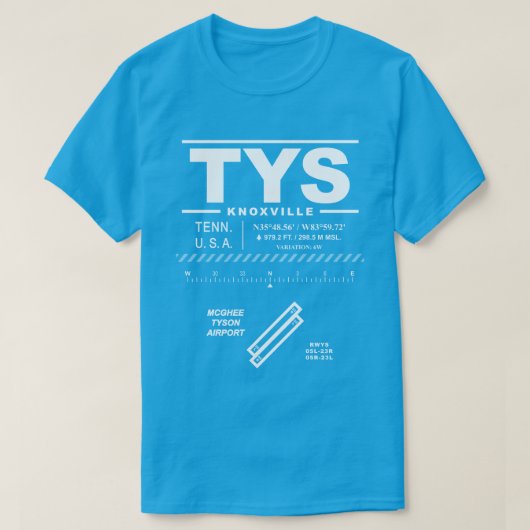 McGhee Tyson Airport TYS T - Shirt (Design vorne)