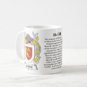 McGill Familien-Wappen Tasse (Vorderseite Links)