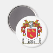 McGill Familienwappen Magnet (Vorderseite/Rückseite)