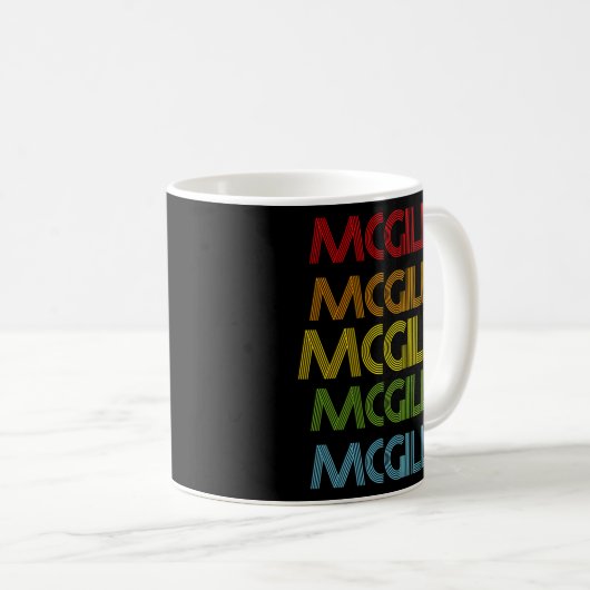 Mcgill Name Kaffeetasse (VorderseiteRechts)