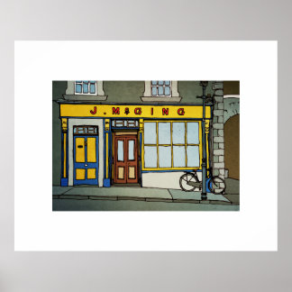 McGing's Bar, Westport, Irland Poster