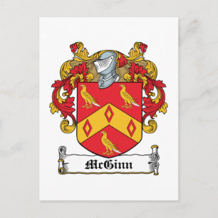 McGinn Familienwappen Postkarte