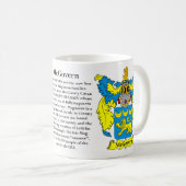 McGovern Familien-Wappen Kaffeetasse (VorderseiteRechts)
