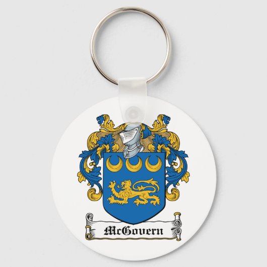 McGovern-Familienwappen Schlüsselanhänger (Vorderseite)