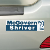 McGovern Shriver 1972 Autoaufkleber (Auf Auto)