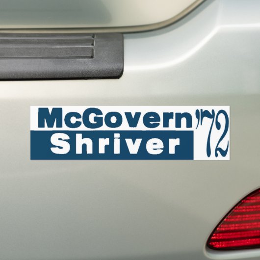 McGovern Shriver 1972 Autoaufkleber (Auf Auto)