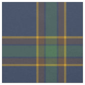 McGovern Tartan Pattern Navy und Green Irish Karie Stoff (Nahaufnahme)