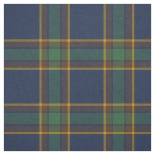 McGovern Tartan Pattern Navy und Green Irish Karie Stoff (Muster)