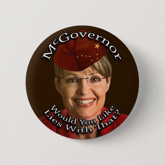 McGovernor Sarah Palin Button (Vorderseite)