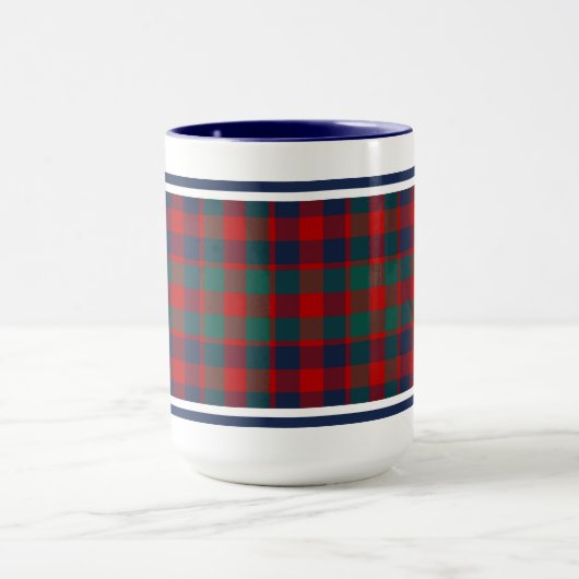 McGowan Tartan Muster farbenfrohe Karierte Muster Tasse (Zentrum)