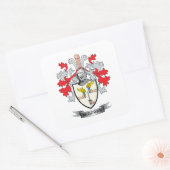 McGowan-Wappen Quadratischer Aufkleber (Umschlag)