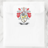 McGowan-Wappen Quadratischer Aufkleber (Tasche)