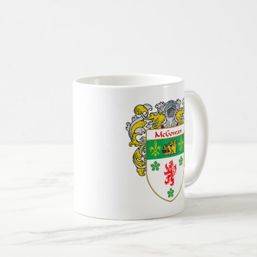McGowan Wappen (überzogen) Kaffeetasse (VorderseiteRechts)