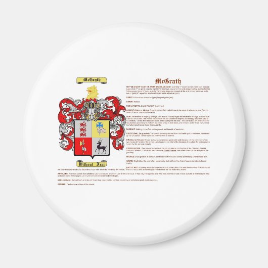 McGrath (Bedeutung) Magnet (Vorne)